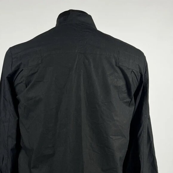 DAMIR DOMA SILENT Black Avant Garde Band Collar Button Long Sleeve Shirt Size M - Picture 12 of 15